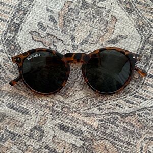 Blu Planet Brown Patterned Sunglasses